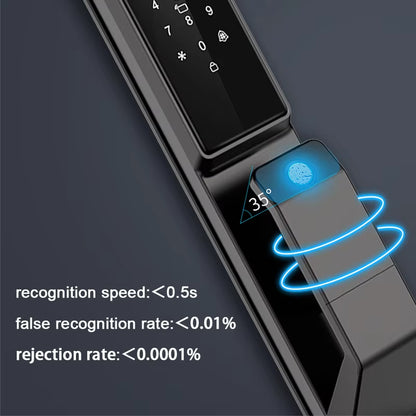 Alexa Voice Control Smart Door Lock Tuya APP 3D Face Recognition Electronic Digital Smart Door Lock with Camera