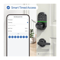 Smart Door Lock with Handle Fingerprint Electronic Knob for Front Keypad Door Lock with Handle ,Quick Installation