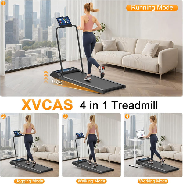Walking Treadmill Pad with Incline Handle Bar