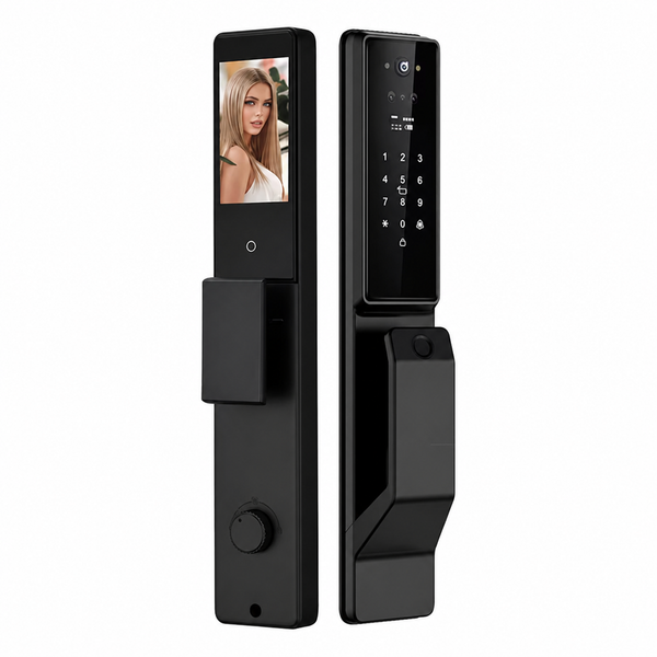 Alexa Voice Control Smart Door Lock Tuya APP 3D Face Recognition Electronic Digital Smart Door Lock with Camera