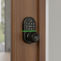 Smart Door Lock Built to Secure Any Home, Fingerprint Entry, Bluetooth App Control, Waterproof Alloy